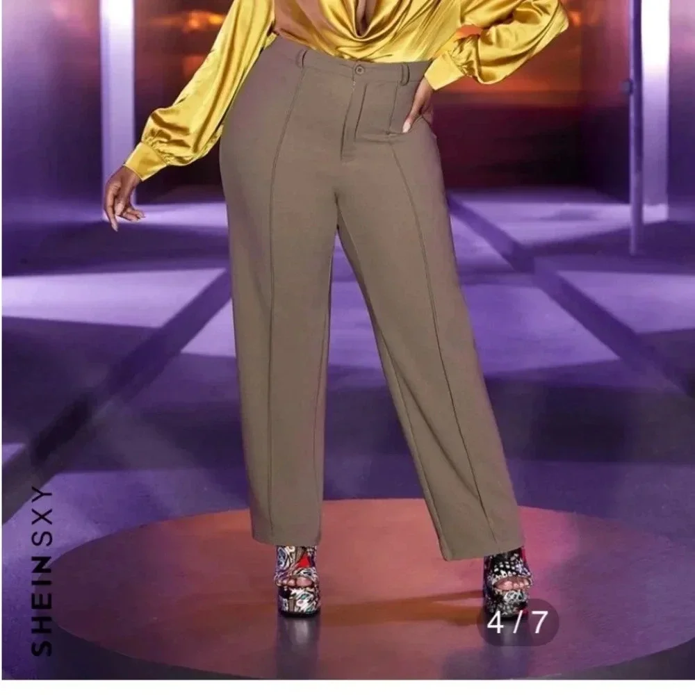 High Waist Straight Leg pants size 1X - Picture 3 of 4